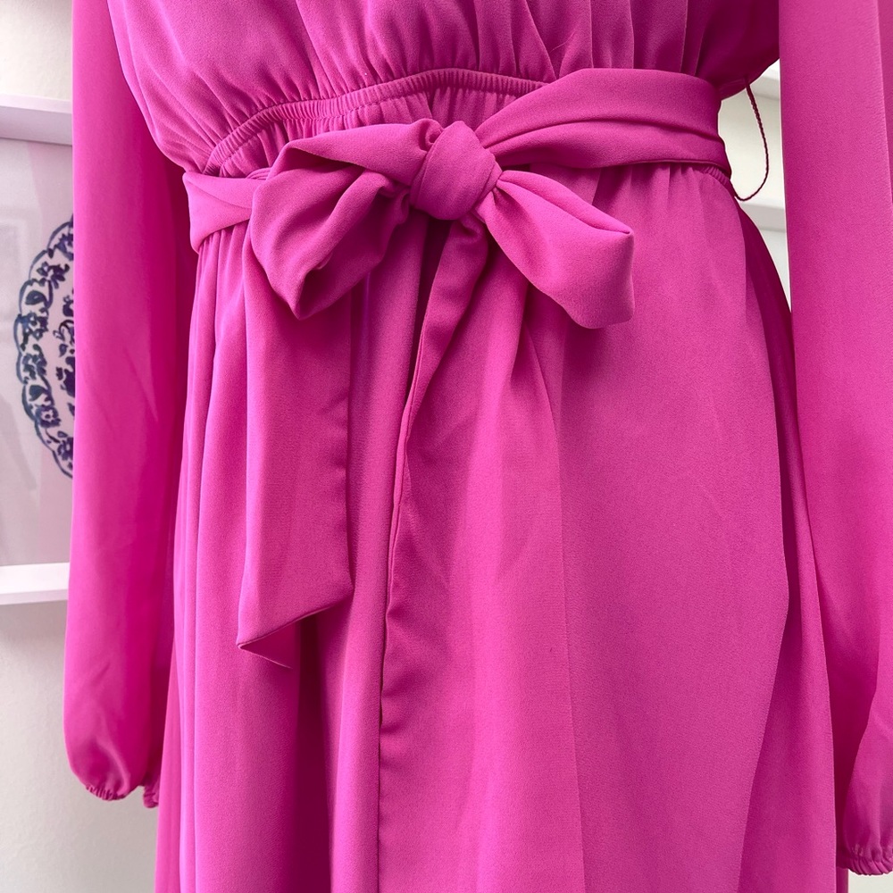 FRANCESCA’S PINK WRAP DRESS💞💞💞 - Picture 3 of 5